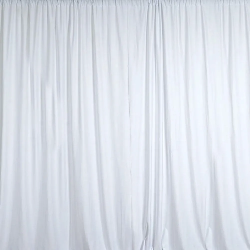Pipe & Drape with White Curtain