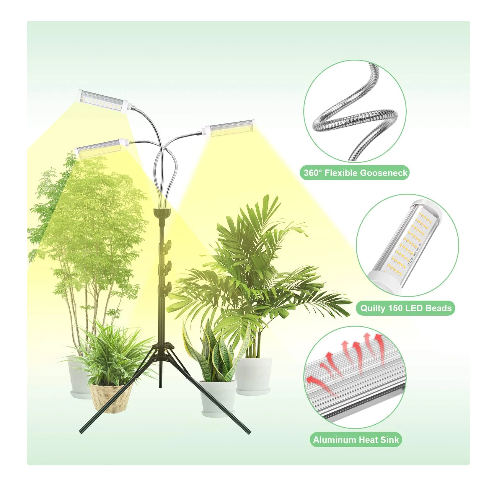 Plant Grow Light for Indoor Plants Full Spectrum with Timer for Your Indoor Garden