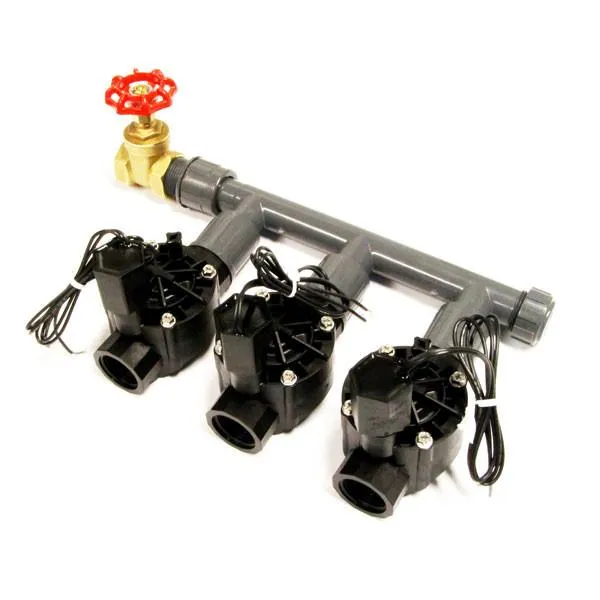 Rain Bird Preconfigured 3 Solenoid Manifold