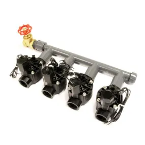 Rain Bird Preconfigured 4 Solenoid Manifold