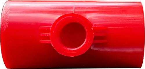 RentACoop Pack of Tee Fittings for 1/2" Schedule 40 Plastic Piping with 1/8" FTP Threads for Chicken Auto-Fill Water Cups, Horizontal Nipples, Rabbit Nipples and Auto-Fill Metal Cups…
