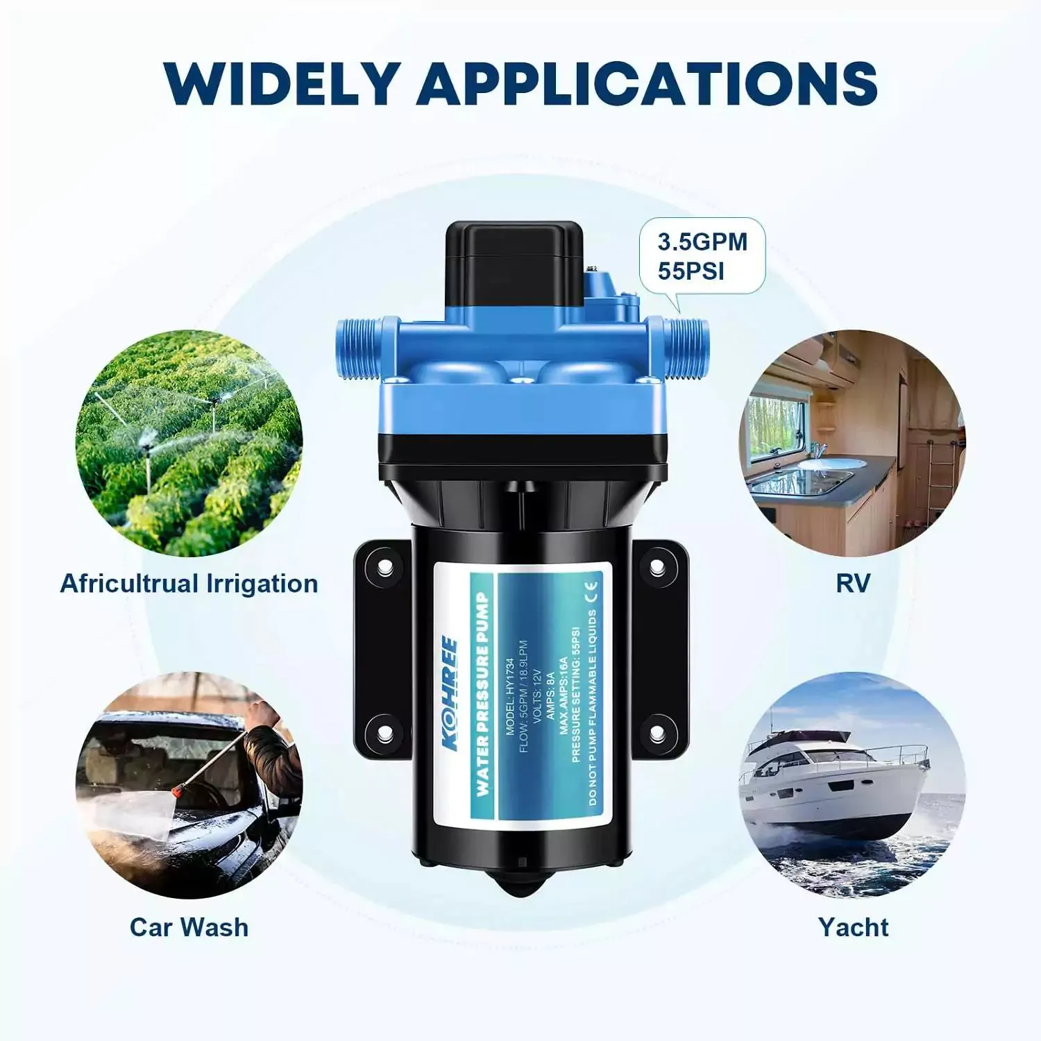 RV Fresh Water Pump 3.5 GPM