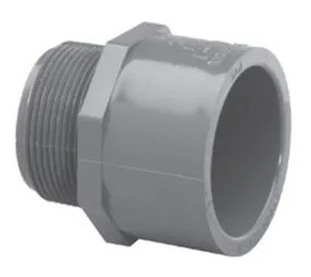 Schedule 80 PVC Male Adapter - MPT x Socket