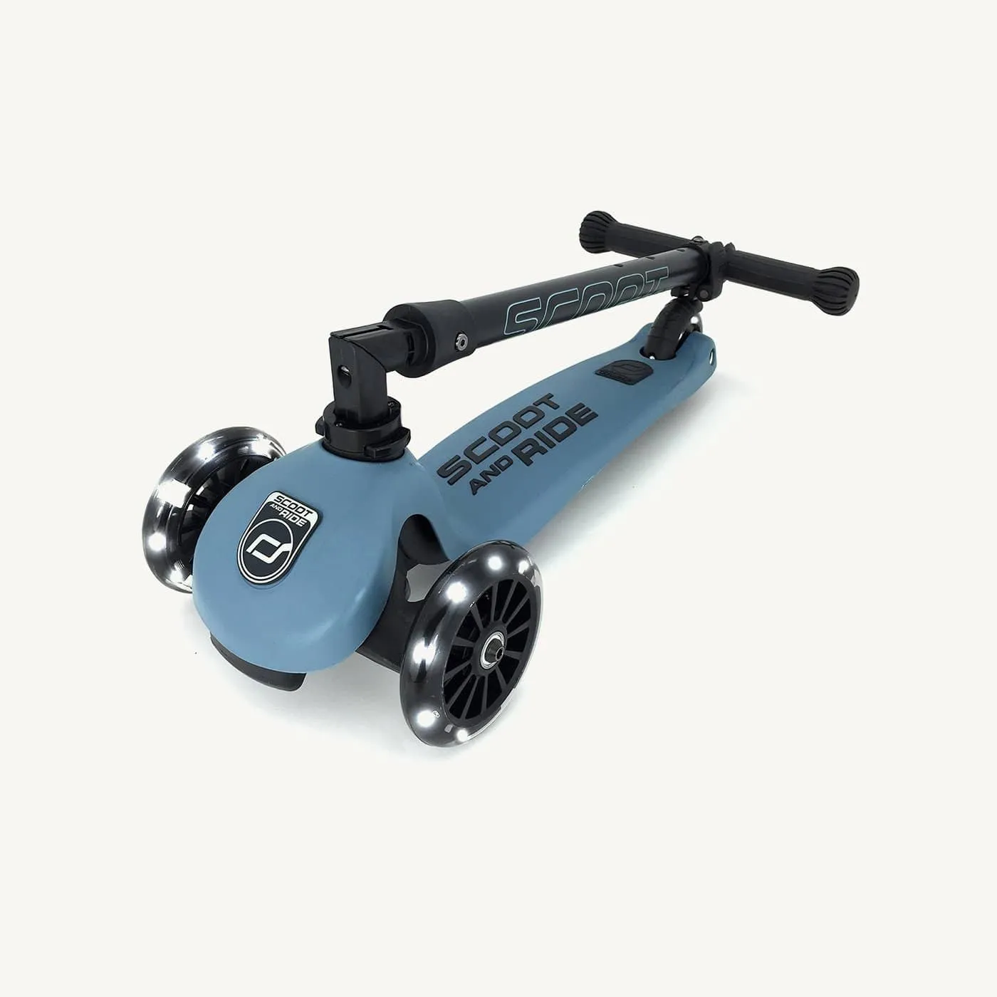 Scoot and Ride Scooter - Highwaykick 3 LED in Steel