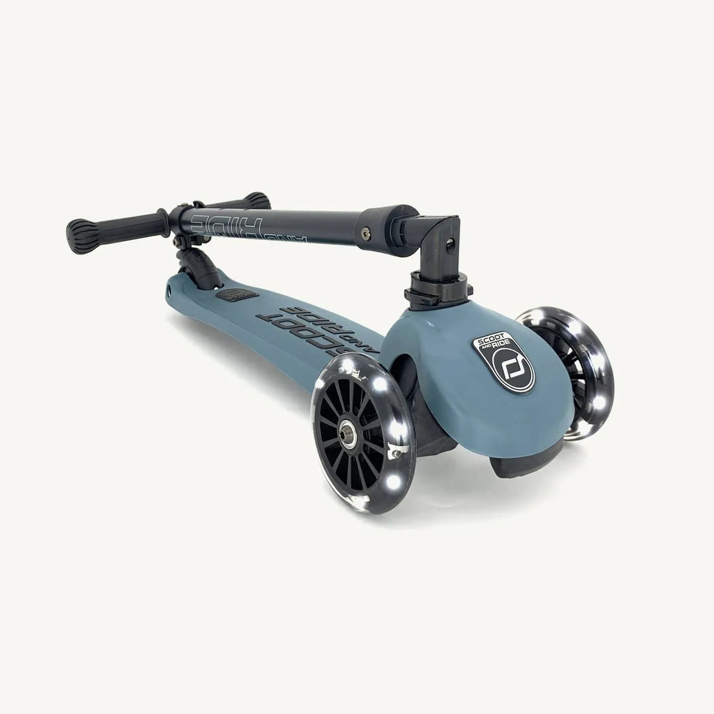 Scoot and Ride Scooter - Highwaykick 3 LED in Steel