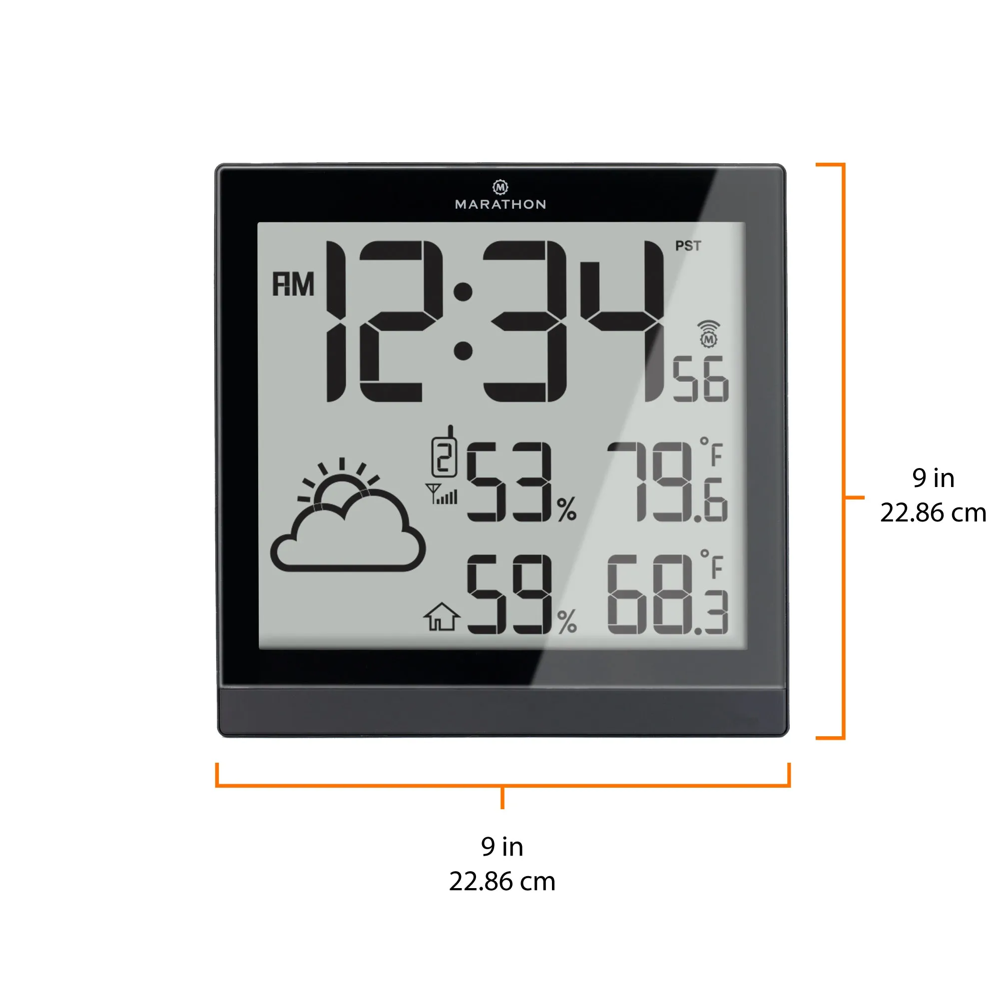Self-Setting Weather Station and Clock with 3 Remote Sensors