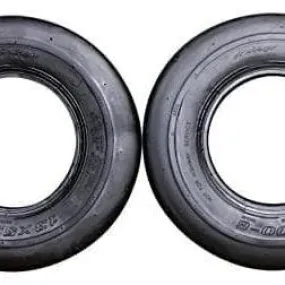 (Set of 4) 13x5.00-6 Ribbed Tread Tires for Mowers