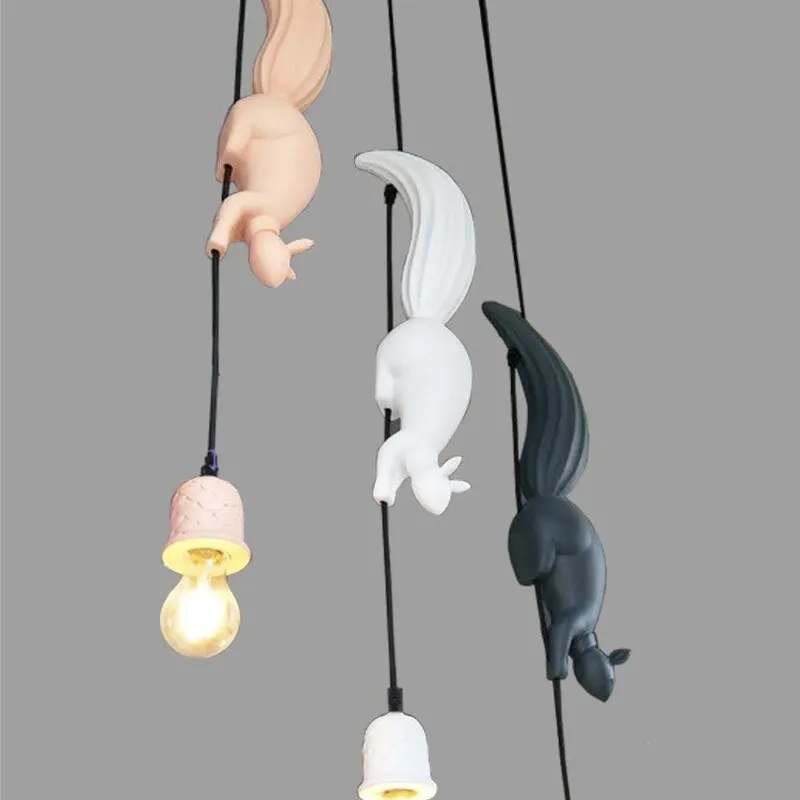 Squirrel Resin Modern Pendant Lights