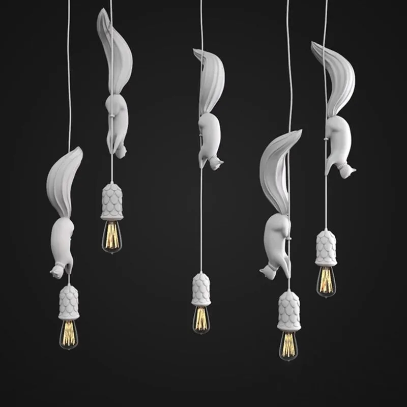Squirrel Resin Modern Pendant Lights
