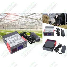 STC-3028 Temperature Control 12V Digital Display Temperature and Humidity Controller Meter with Integrated Sensor