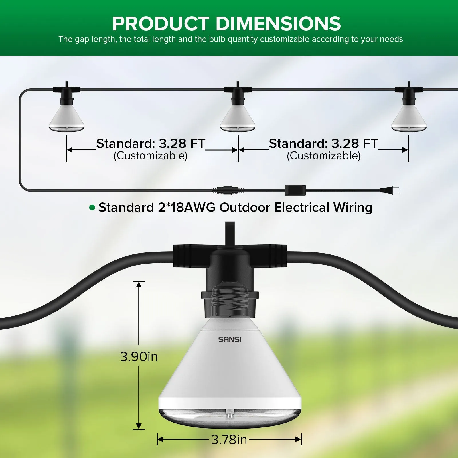 String Led Grow Light for Greenhouse