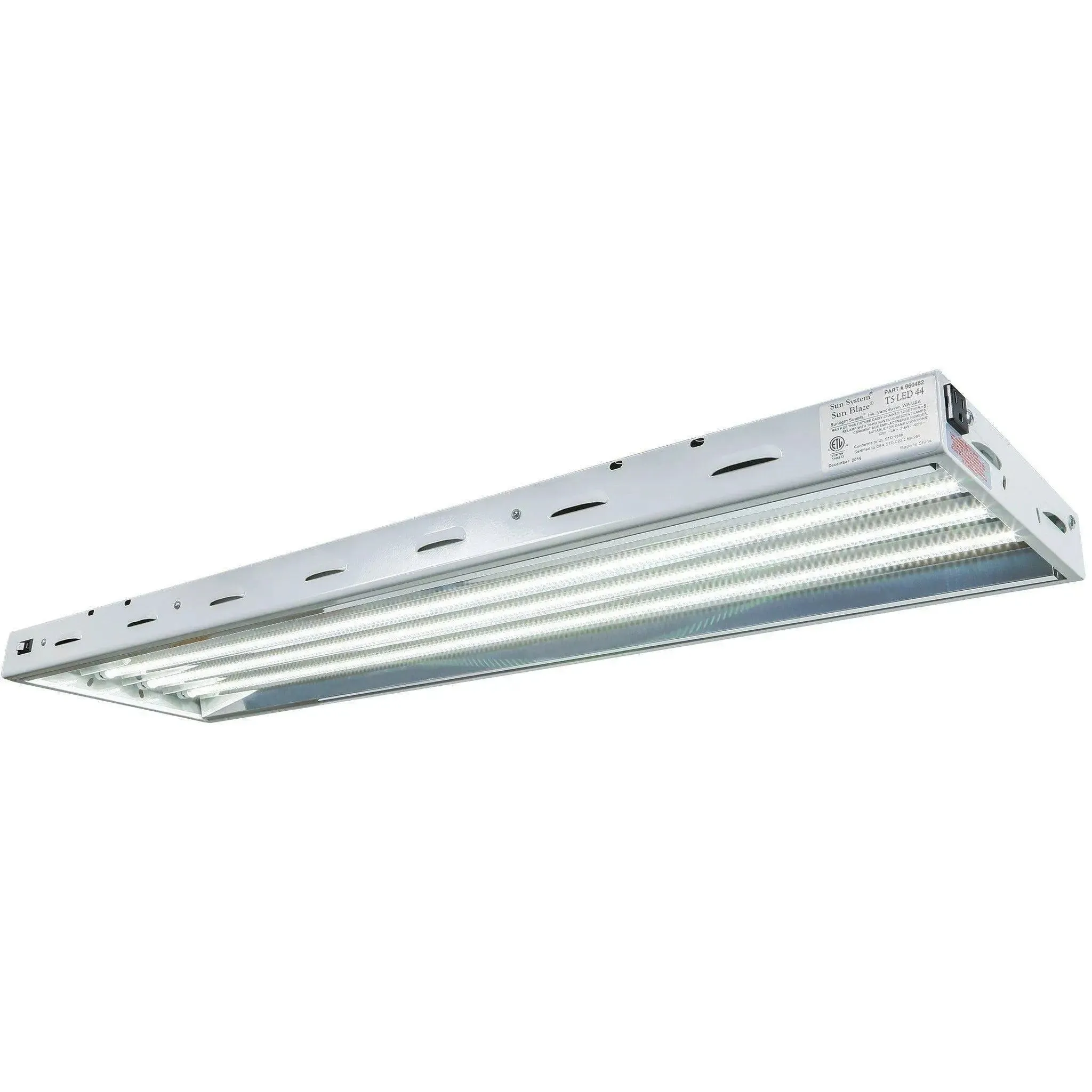 Sun Blaze T5 LED 44, 4 Lamp 4' Fixture, 120V