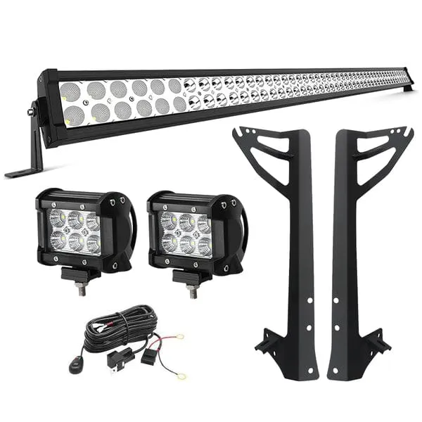 Suparee Jeep 52" Light Bar & Work Lights KIts for Wrangler 2007-2018 JK