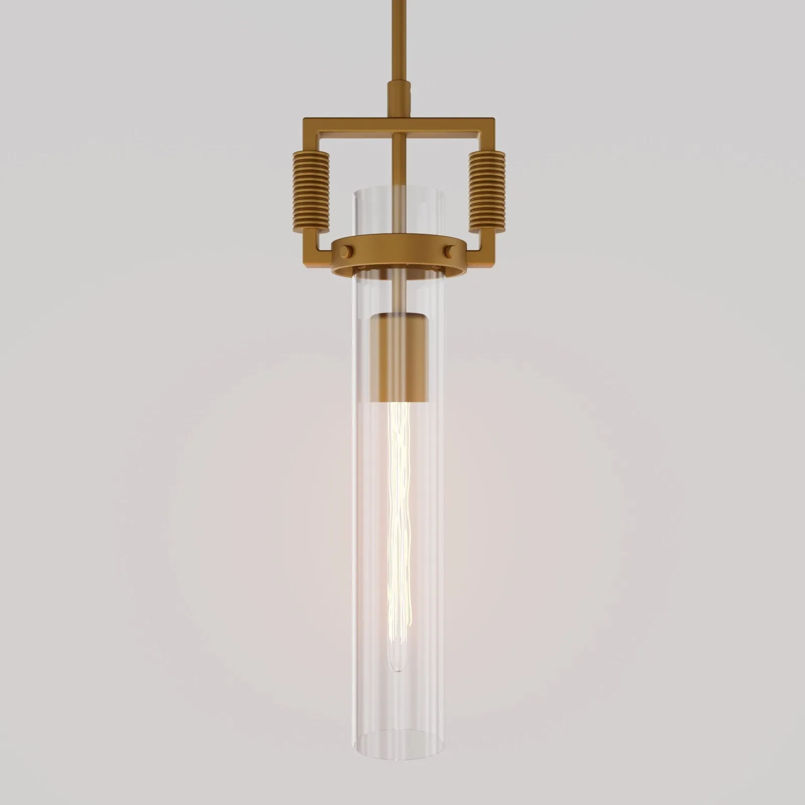 TUBULAR Contemporary Vintage Style Glass Pendant Light Kitchen Island
