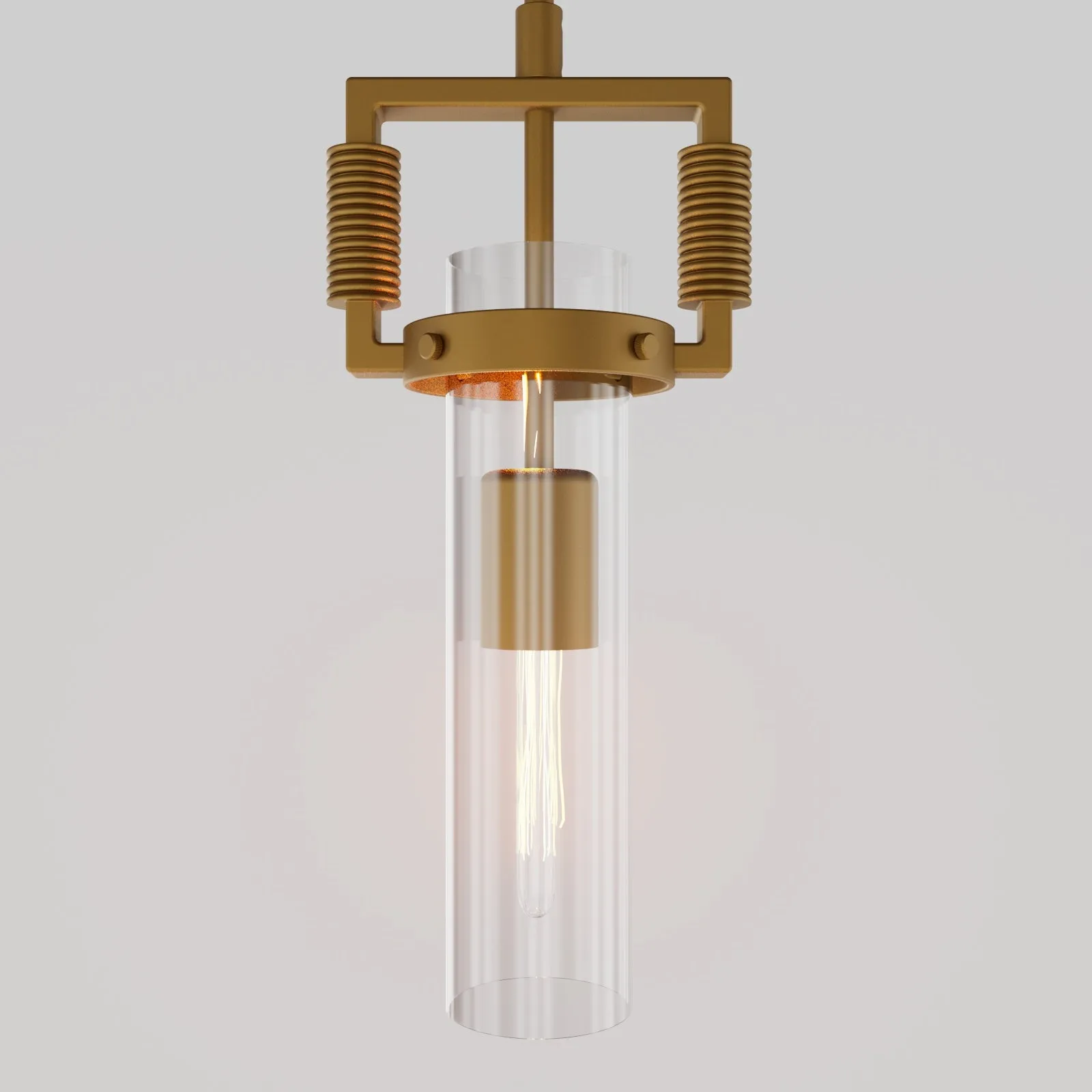 TUBULAR Contemporary Vintage Style Glass Pendant Light Kitchen Island