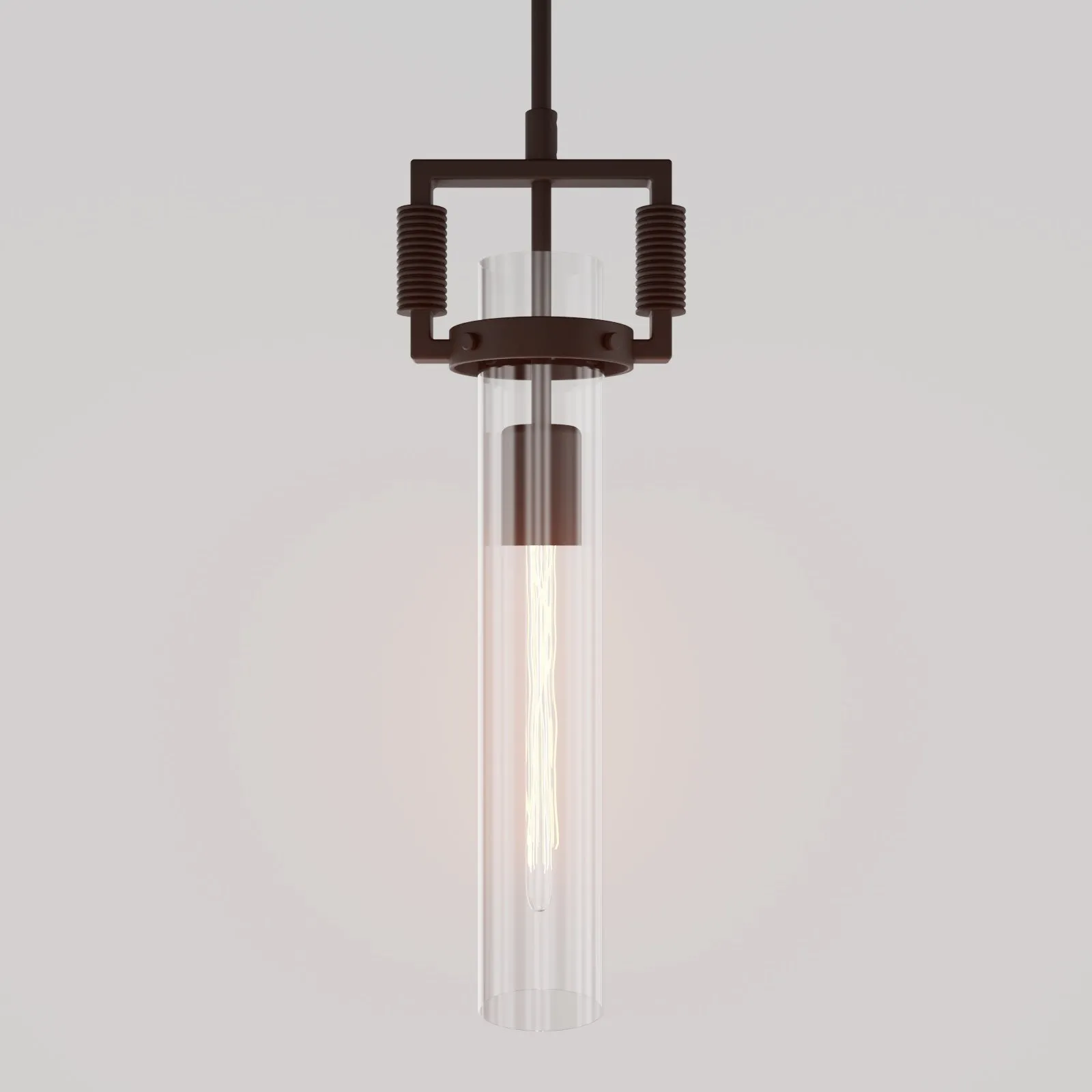 TUBULAR Contemporary Vintage Style Glass Pendant Light Kitchen Island