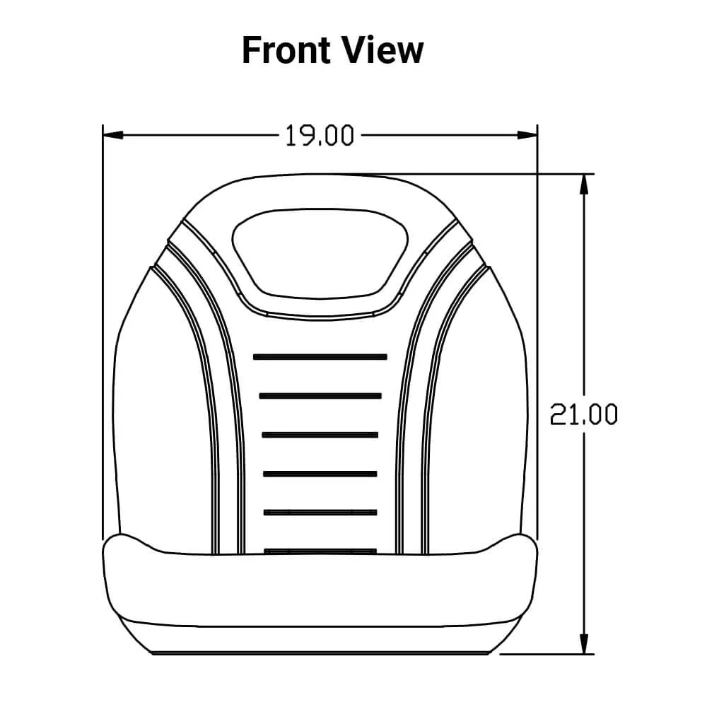 Uni Pro | KM 129 Bucket Seat | Yellow Vinyl (7103.KMM)