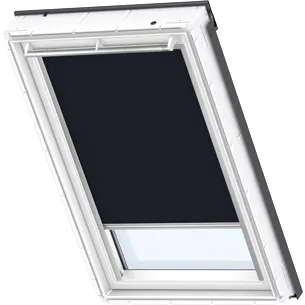 VELUX DML Electric Blackout Roller Blind (Brushed Aluminium Trim)