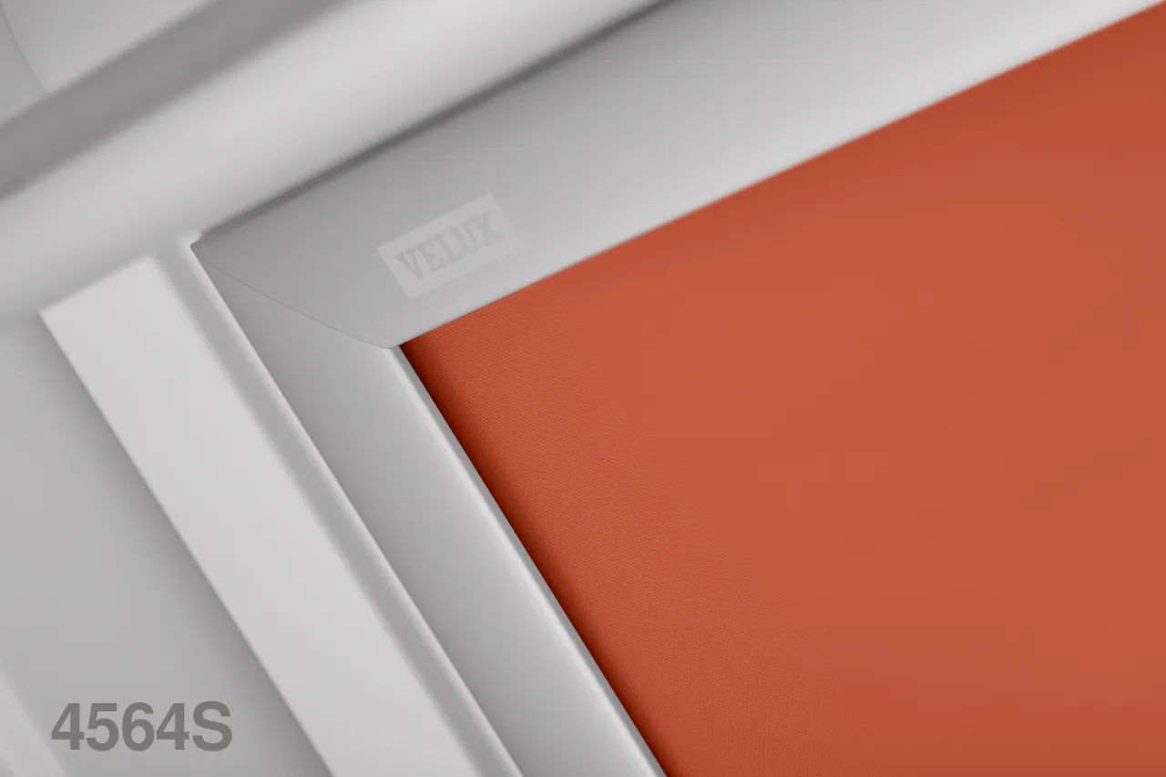 VELUX DSL SOLAR Powered Blackout Roller Blind (Brushed Aluminium Trim)