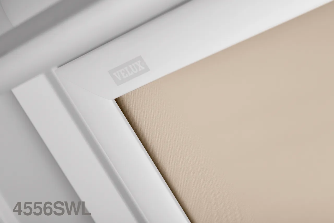 VELUX DSL SOLAR Powered Blackout Roller Blind (White Trim)