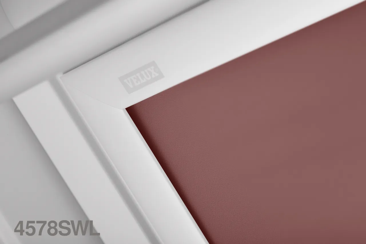 VELUX DSL SOLAR Powered Blackout Roller Blind (White Trim)