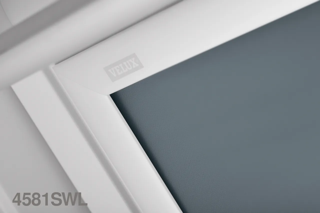VELUX DSL SOLAR Powered Blackout Roller Blind (White Trim)