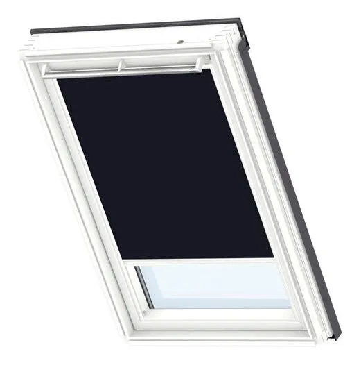 VELUX DSL SOLAR Powered Blackout Roller Blind (White Trim)