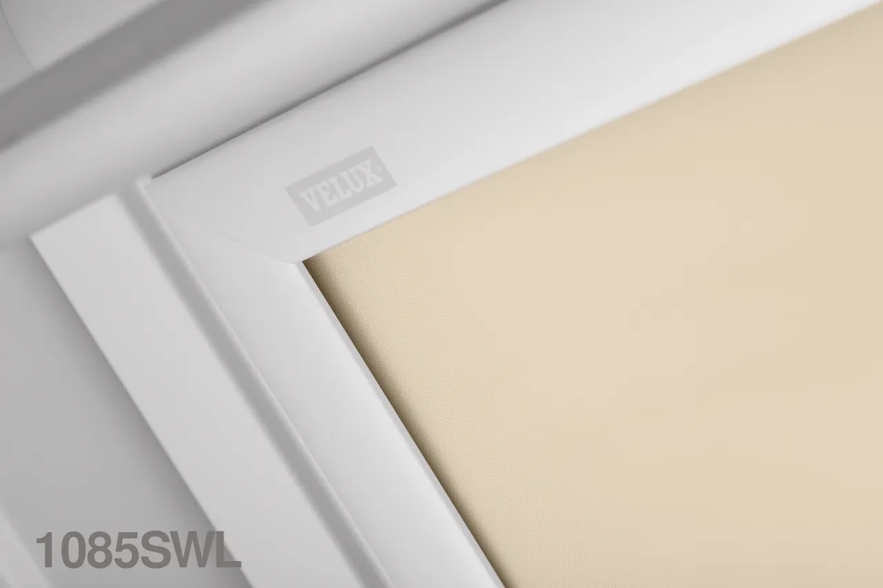 VELUX DSL SOLAR Powered Blackout Roller Blind (White Trim)