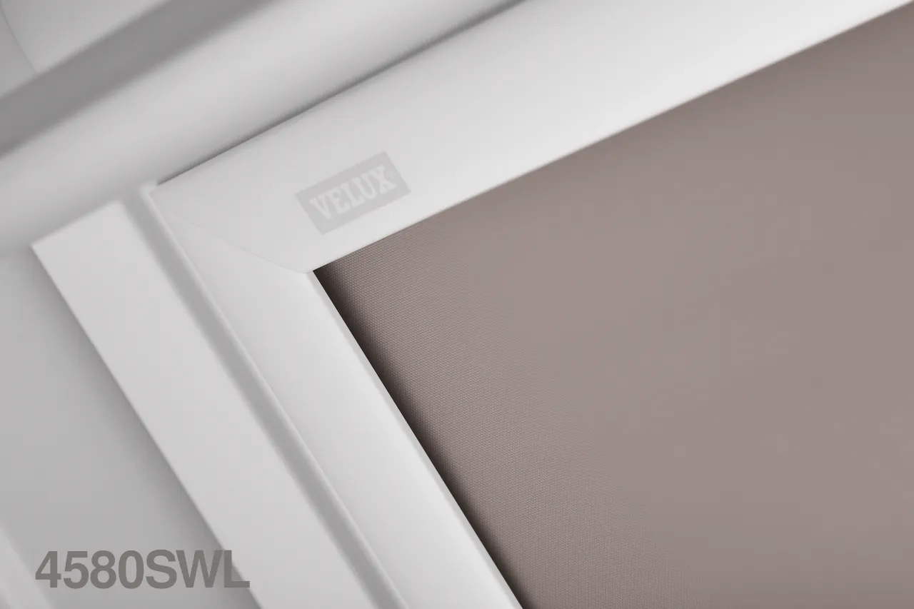 VELUX DSL SOLAR Powered Blackout Roller Blind (White Trim)