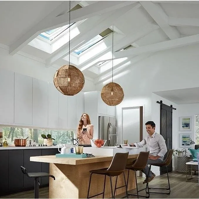 VELUX GGL CK06 206721U Triple Glazed High Energy Efficiency White Painted INTEGRA® Electric Window (55 x 118 cm)