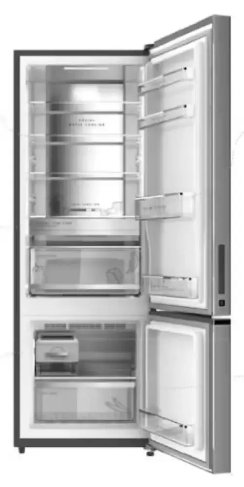 Whirlpool WB3560EUXX 313L Bottom-Mount Fridge/Freezer Stainless Steel