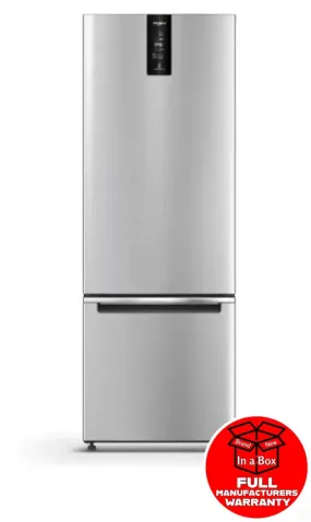 Whirlpool WB3560EUXX 313L Bottom-Mount Fridge/Freezer Stainless Steel