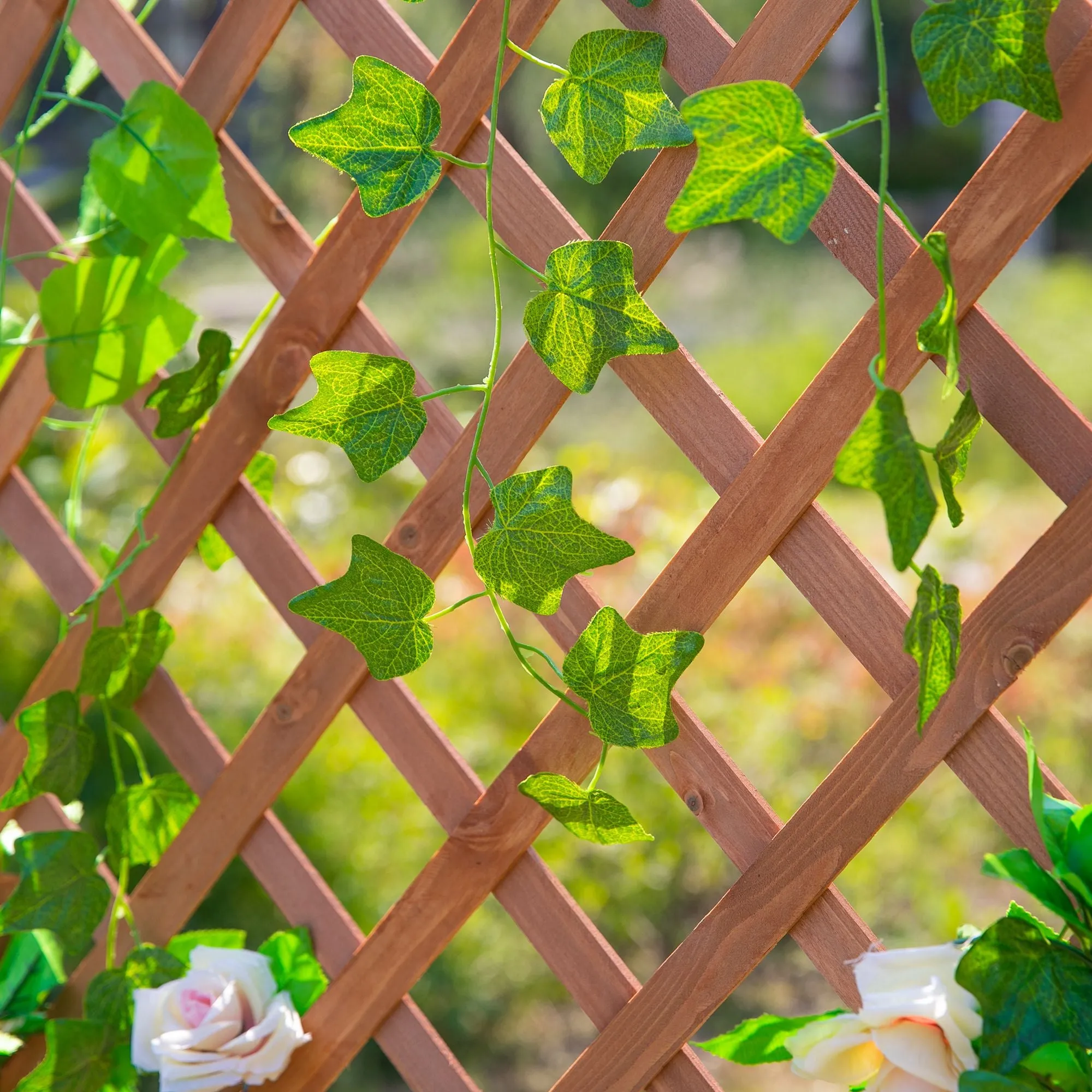 Wooden Gardening Display Flower Planter Stand Trellis Shelf , 72.5L x 31.5W x 149.5H