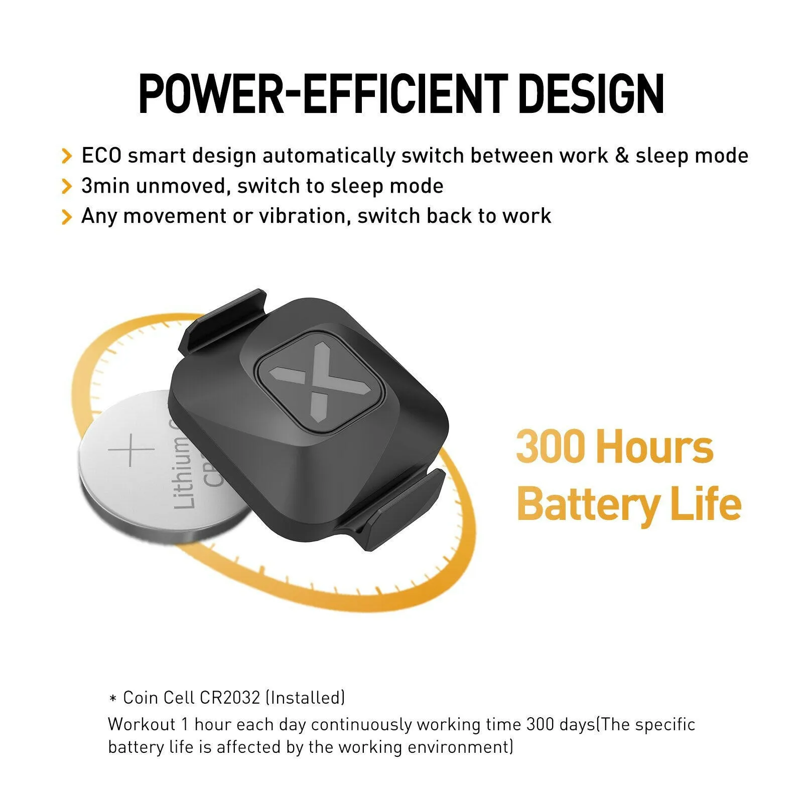 XOSS Vortex Speed Cadence Sensor for Bicycle Computer IPX7 Waterproof 300Hrs Battery Life Bluetooth ANT  Bike Accessories MTB