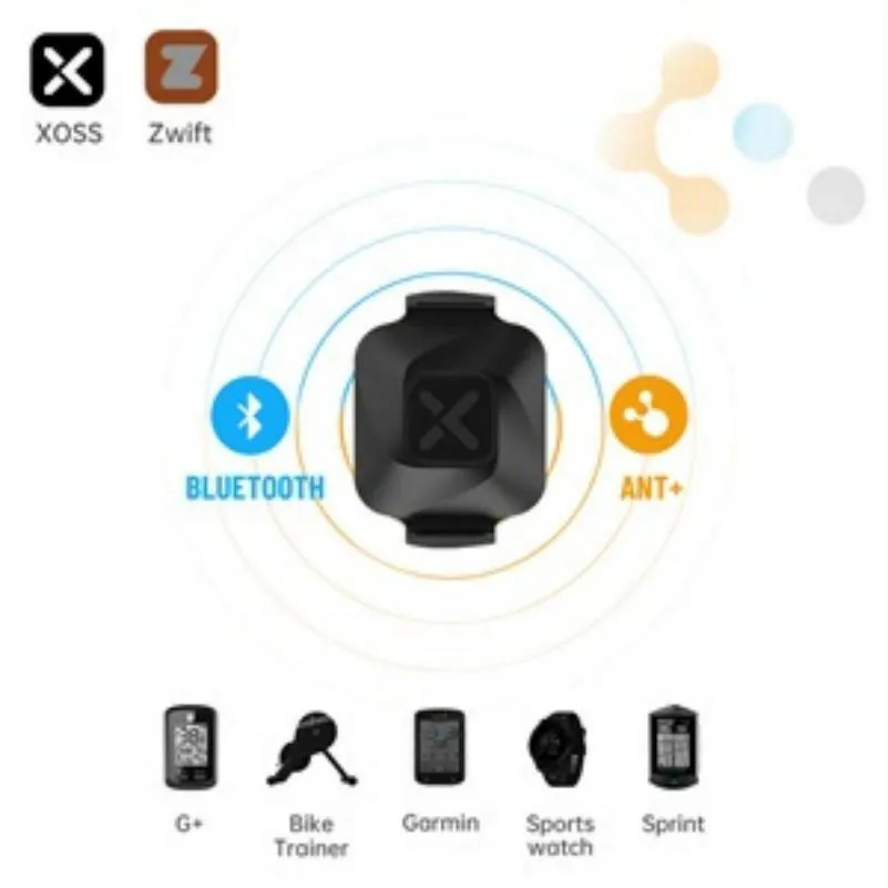 XOSS Vortex Speed Cadence Sensor for Bicycle Computer IPX7 Waterproof 300Hrs Battery Life Bluetooth ANT  Bike Accessories MTB