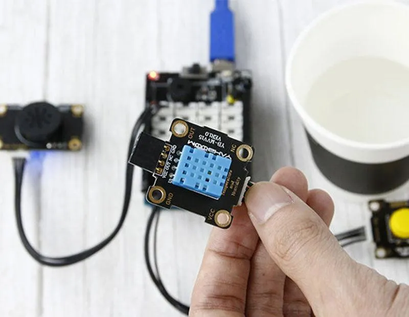 Yahboom Temperature and Humidity Sensor Module compatible with alligator clip/DuPont line/PH2.0 cable